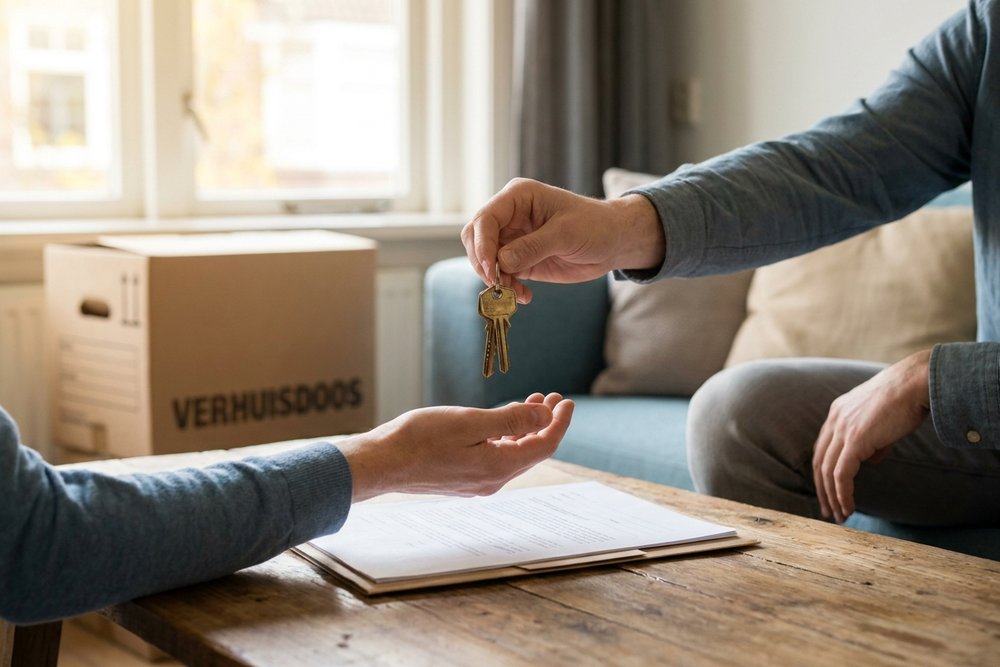 Sleuteloverdracht van een gekochte woning